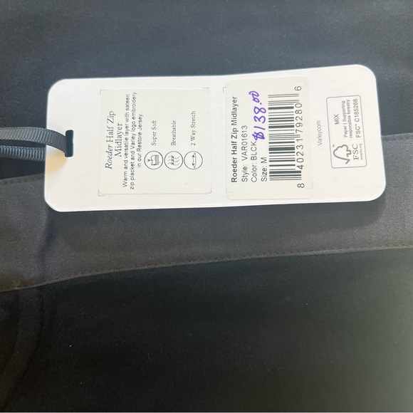 Varley Roeder Half Zip MidLayer BRAND NWT! NEVER WORN! MSRP:$138 - Picture 7 of 9